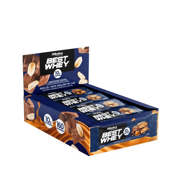 Best Whey Bar - Caramelo Crocante - Atlhetica - Alimentos y Snacks