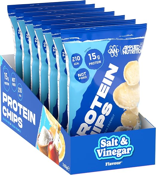 Protein Chips 15G Protein - Caja X 7 Bolsas - Papitas - Applied Nutrition - Alimentos y Snacks
