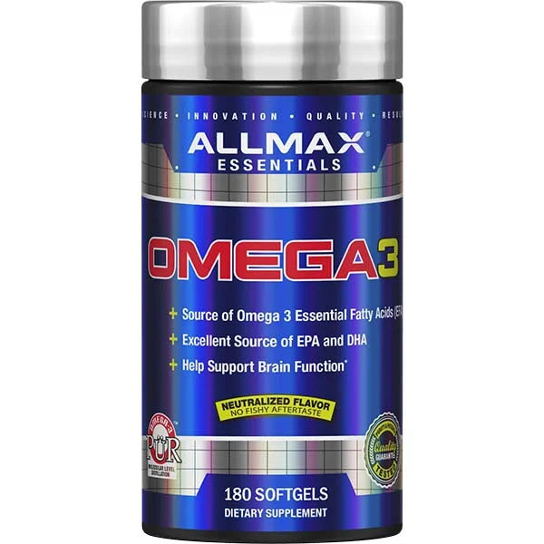 Omega 3 De 180 Capsulas - Allmax - Salud y Vitaminas