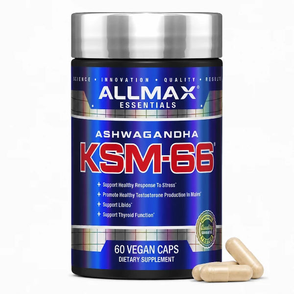 Ashwagandha Ksm66 De 60 Caps - Allmax - Salud y Vitaminas